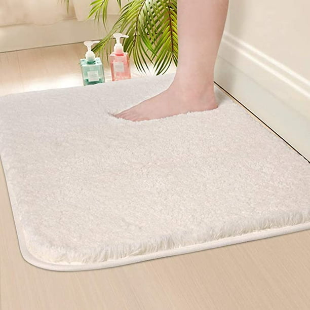 Tapis De Bain Zarcker Épais, Doux Et Très Absorbant, Antidérapant Et Lavable En Machine, Pour La Décoration De La Salle De Bain, Baignoire, Douche Et Accessoires De Sol Pour Salle De Bain (51 X 81 Cm,