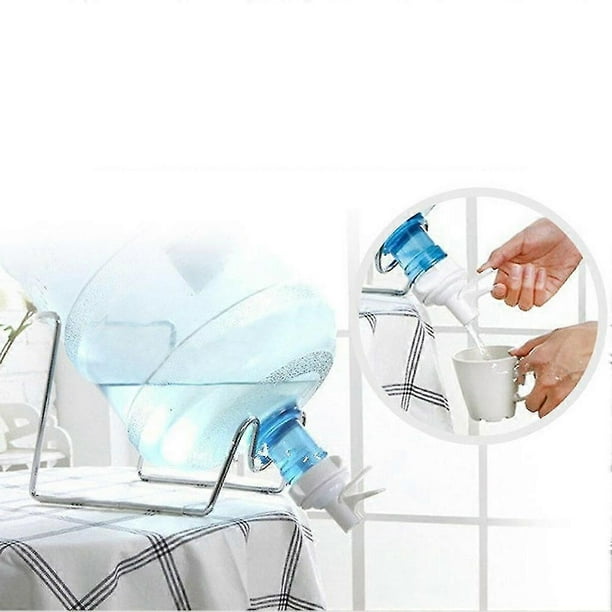 Support Distributeur De Bonbonnes D'Eau De 3 À 5 Gallons Avec Robinet Et Buse Anti-poussière Bosaid - Support Pour Bonbonnes D'Eau