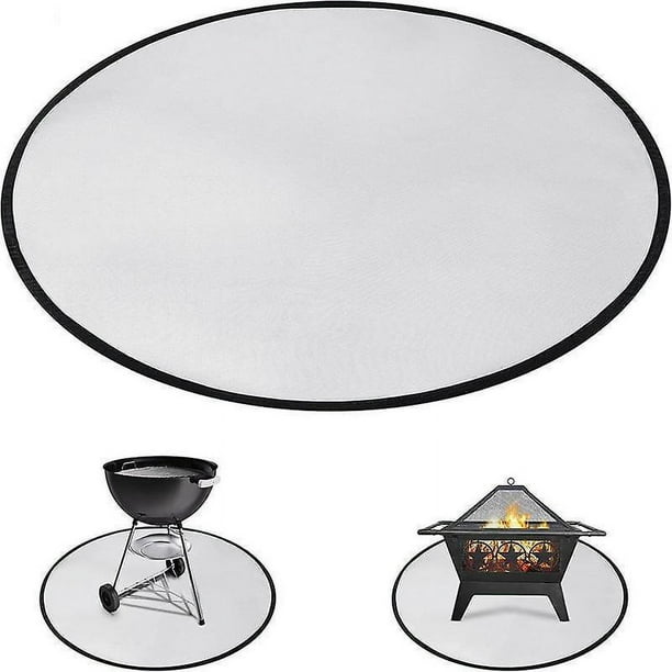 Tapis De Barbecue Ignifugé - Imperméable Et Réutilisable, Facile À Nettoyer Tapis De Protection Pour Pelouse Et Terrasse, Idéal Pour Les Grillades Et La Cheminée En Extérieur (28 Cm).