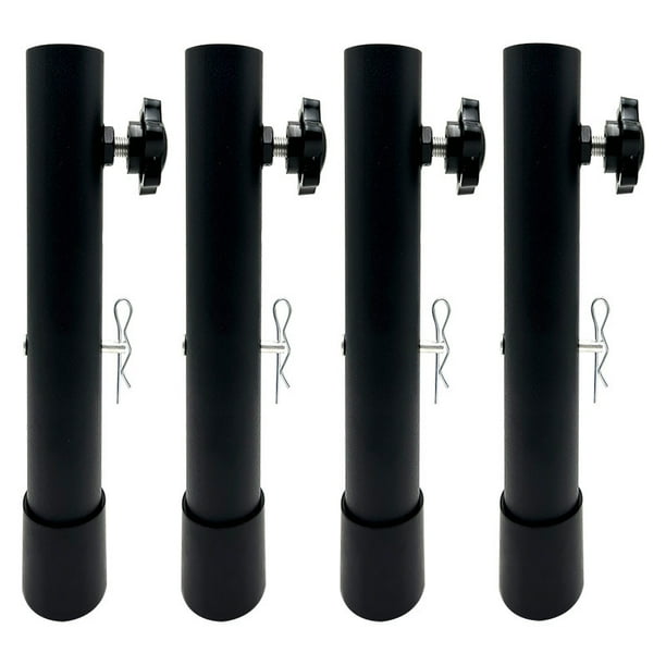 Piece Black 20cm Table Leg Extenders, Table Workbench Height Extenders, Table Leg Extenders