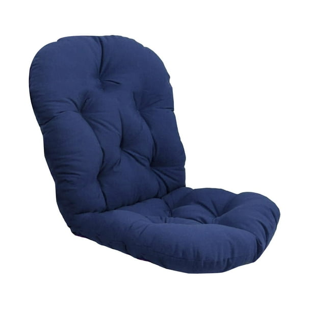 Solid Textured Rattan Swivel Rocking Chair Cushion 120cmx60cm Outdoor/indoor Patio Furniture Chair Pads Blue