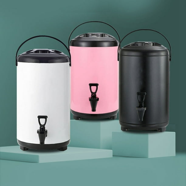 Liter Drink Dispenser With Spigot Hot And Cold Beverage Dispenser Milk Tea Dispenser Bucket Insulated Hot And Cold Beverage Dispenser Bucket Stainless Steel Beverage Dispenser