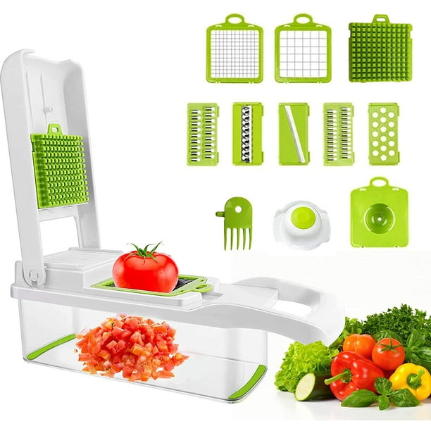 12 In 1 Mandoline, Stainless Steel Kitchen Mandoline, Multifunctional Kitchen Vegetable Cutter With 6 Adjustable Blades, Multifunctional Mandoline Slicer For Slicing And Cutting Vegetables