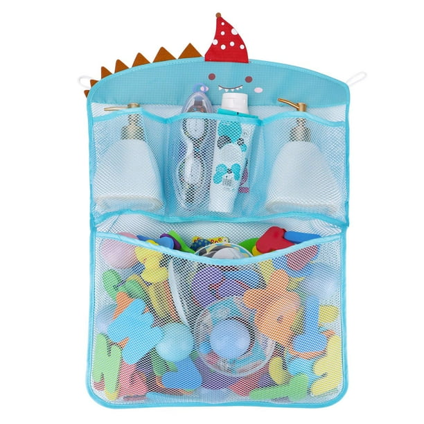 Ensemble Organisateur De Jouets De Bain Pour Bébé, Filet De Séchage Rapide Pour Jeux De Baignoire Pour Tout-petits (bleu)