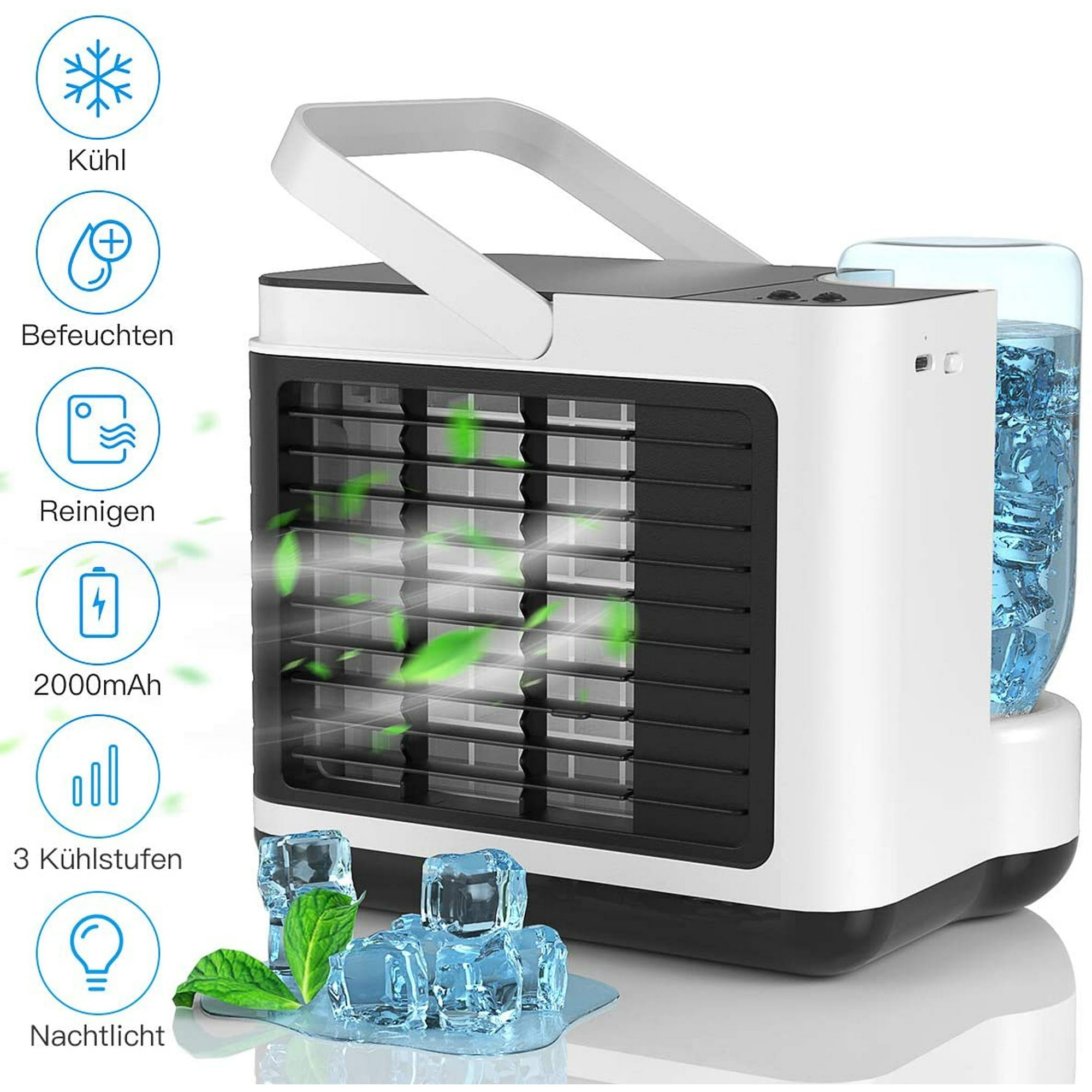 Climatiseurs Portables 4 En 1, Mini Climatiseurs, Rafraîchisseurs D'Air Personnels, Humidificateurs, Purificateurs D'Air, Climatiseurs Usb