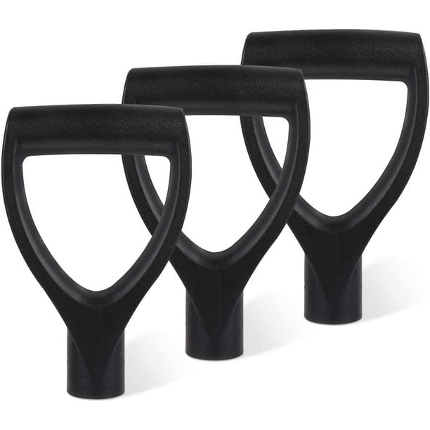 3pcs Shovel Handle, Plastic Snow Shovel Handle, Replacement Shovel Handle, Snow Removal Forks, Black Digging Raking Tools For Spade Fork Accessories