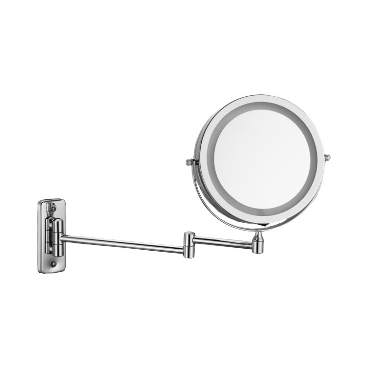 Espejo De Baño Led, Espejo De Tocador De Pared Grande De Doble Cara, Regulable, Táctil Inteligente, Con Luz