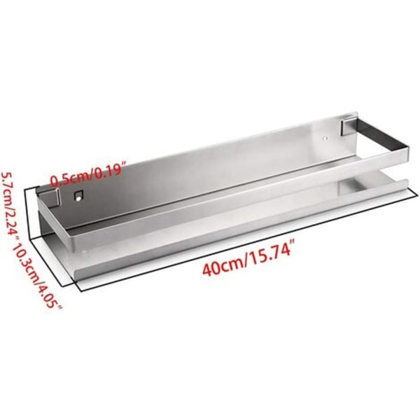 Stainless Steel Bathroom Shower Shelf, Kitchen Caddy, Shower Caddy, Rustproof Metal Bathroom Storage, Floating Shelves,