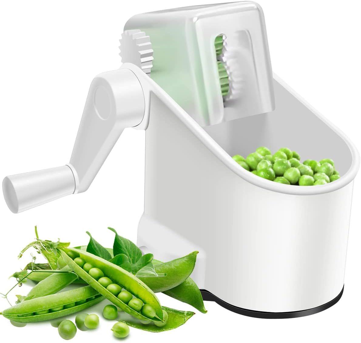 Éplucheur De Pois À Main Machine À Rouler Multifonctionnelle En Plastique Sheller Portable Manuel Manuel Éplucheur De Pois À Main Rolling Haricots Séparateur Facile À Utiliser Pour Les