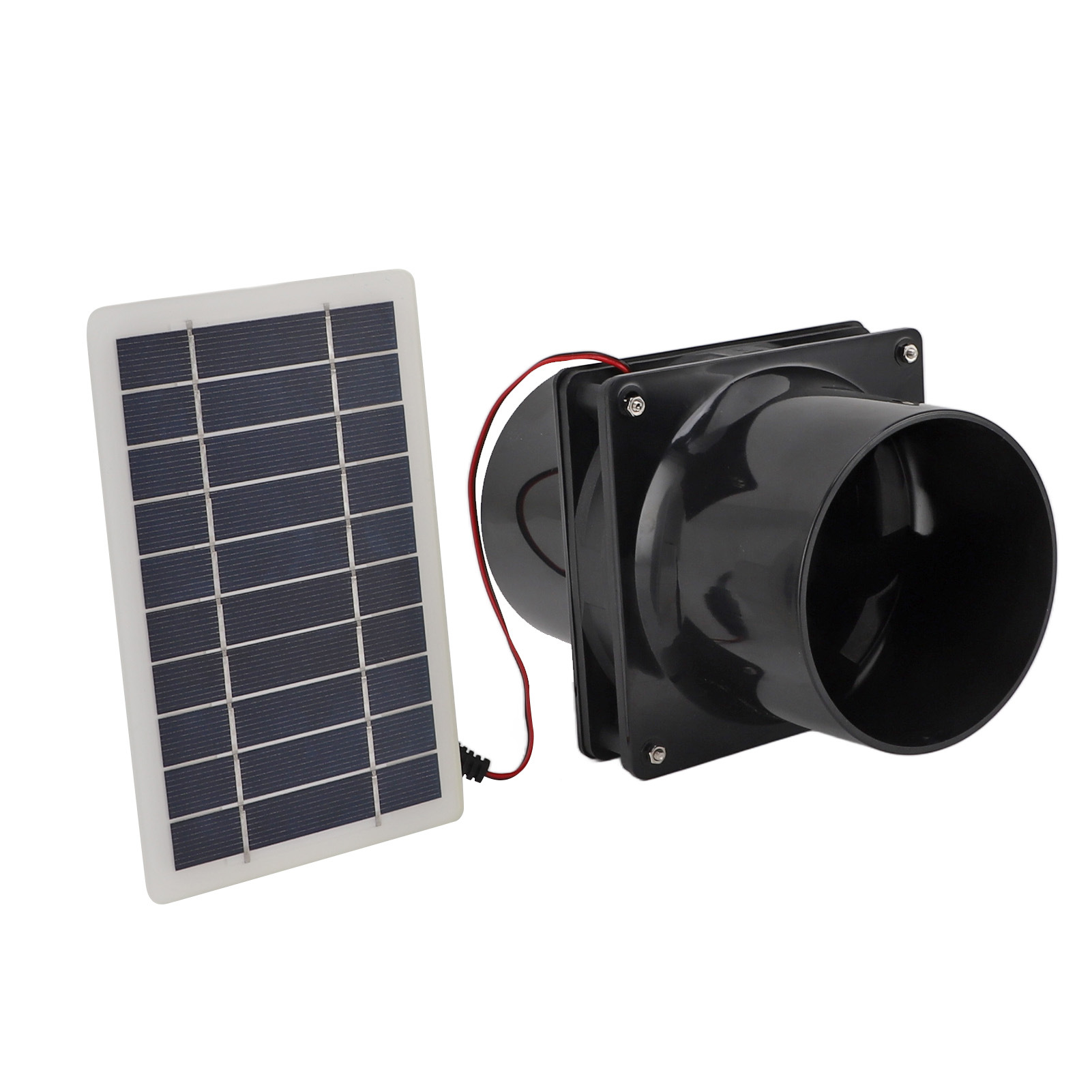 Ventilateur D'Extraction Solaire 10 W Alimenté Par Panneau Solaire, Idéal Pour Abri Pour Animaux, Poulailler, Camping-car, Serre.