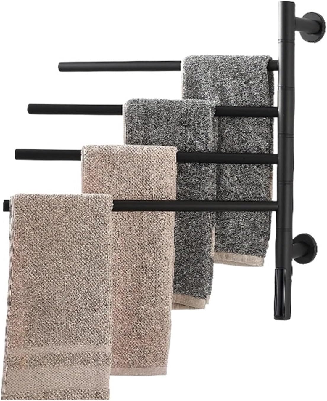 Sèche-serviettes Électrique Thermostatique, Porte-serviettes Électrique Rotatif Et Pliable