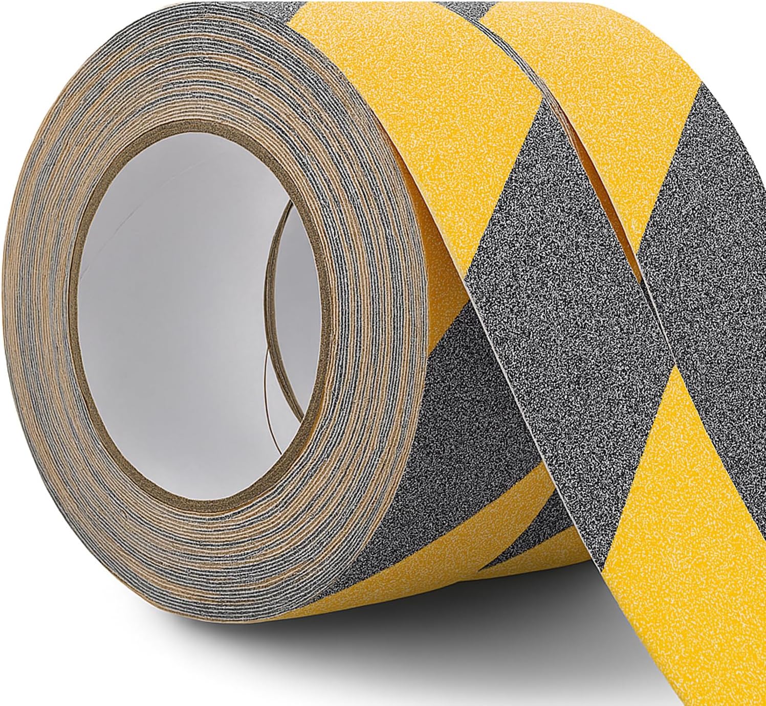 Bellanova 2 Rouleau Bande Antidérapante 5cm X10m, Antidérapant Adhésif, Ruban Antidérapant Solide Pour Les Marches Antidérapantes À L'Intérieur L'Extérieur (noir Et Jaune)