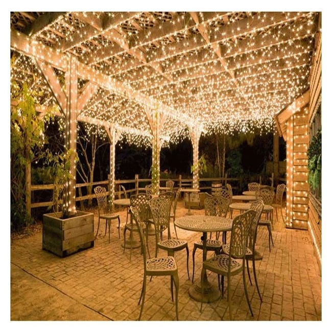 Guirlande Lumineuse 100 M 600 Led Pour Extérieur Et Intérieur, Éclairage De Jardin, Décoration De Meubles D'Intérieur Rw (blanc Chaud)