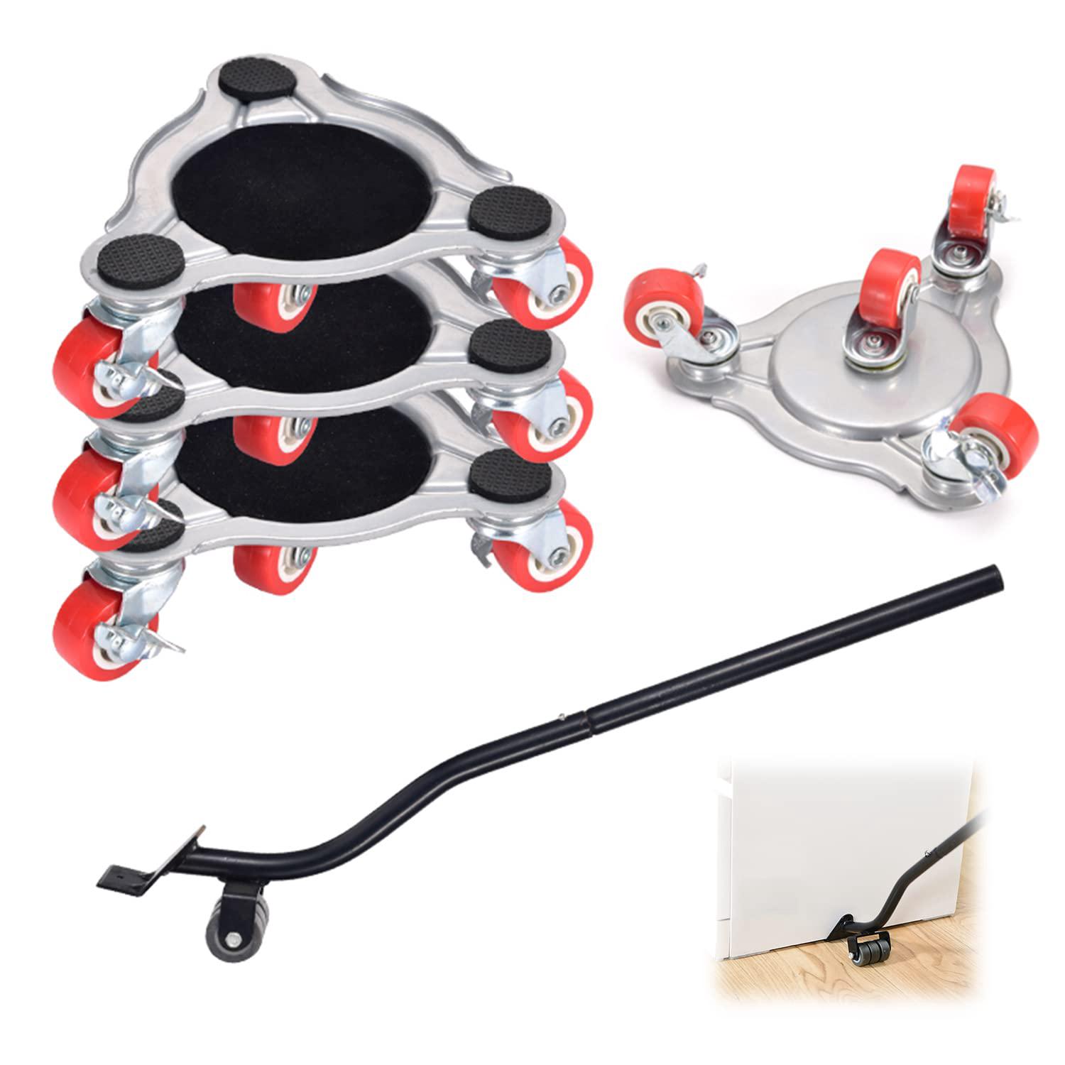 Pièces Roulettes Pour Meubles Charge Lourde, Lève-meubles, Roulettes Pivotantes Avec Frein À Pied, Rotatif À 360 Degrés, Charge De 400 Kg