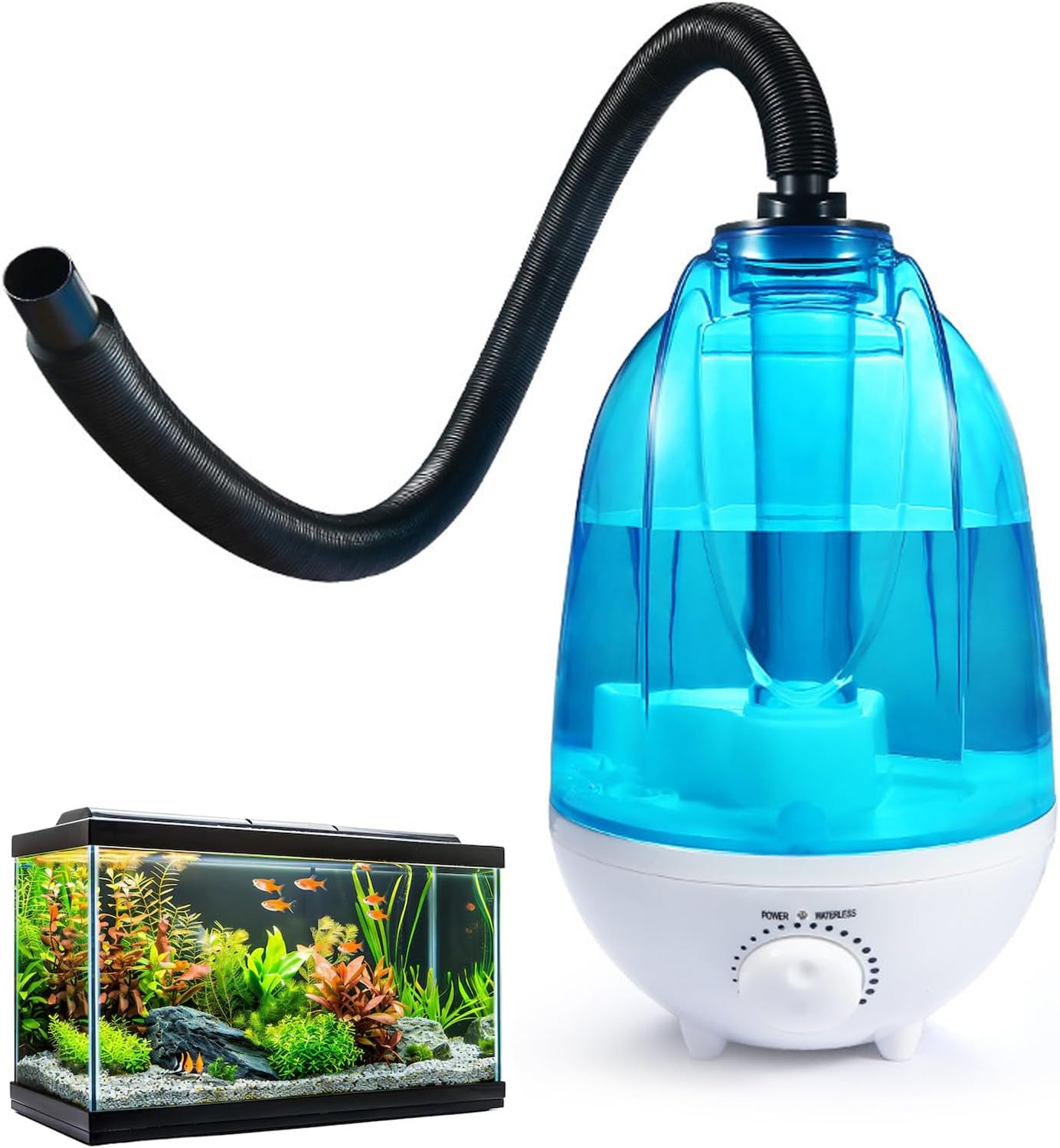 Humidificateur Reptiles 4l, Nébuliseur Silencieux Led 7 Couleurs Terrarium