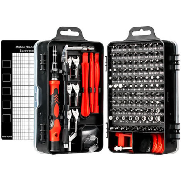 Kit De Tournevis De Précision 135 En 1, Ensemble De Tournevis Magnétiques Portables, Avec Kit D'Outils De Réparation Triangulaire Complet, Pour Pc