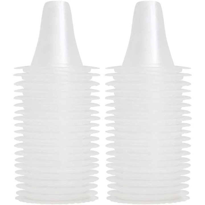 Set 100 Capace De Protectie Pentru Termometre Auriculare Compatibile Cu Braun, Qttvbtna, Material Pp, Reciclabile, Fara Bpa Si Latex