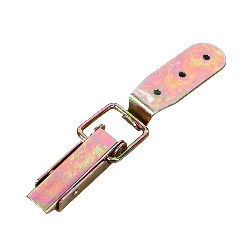 Iron Color-coated Box Buckle Heavy-duty Toolbox Lock Buckle (color-coated 70 Plates Long With Lock Holes And S-hooks (500 Pieces Per Box))