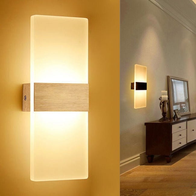 Applique Murale Led 6w Lampe De Couloir Intérieur Spot Mural Extérieur Lampe De Couloir Blanc Chaud (sku Produit : 94940365 Sku Offre : Lehuamwj103)