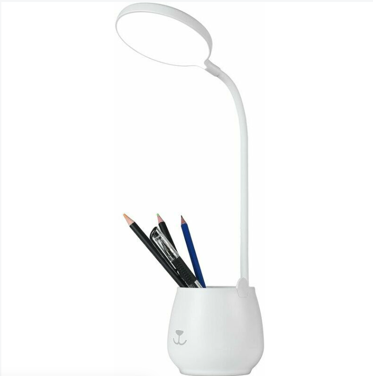 Pen Holder Desk Lamp, Touch Dimmable Led Desk Lamp With 3 Light Modes & 24 Leds, Eye Protection Kids Bedside Lamp Wireless Usb Charging For Learning & Reading