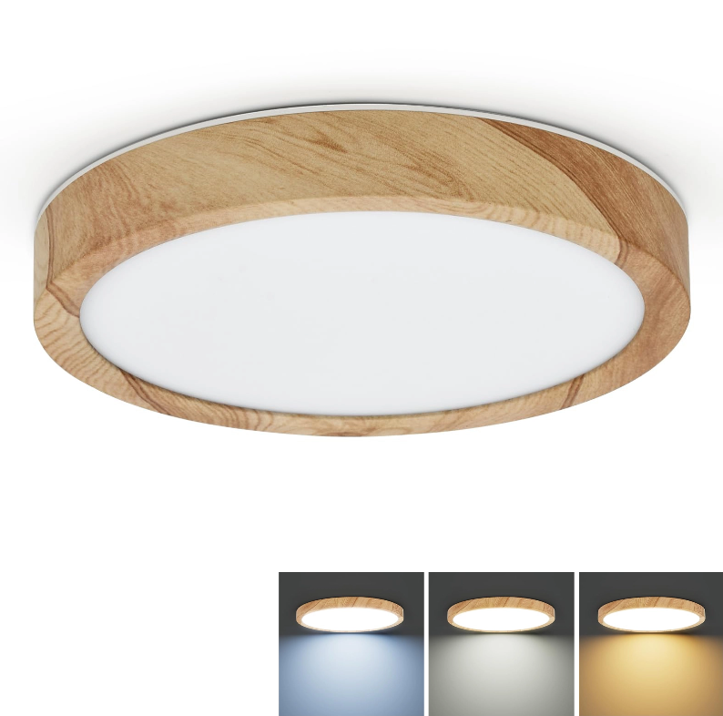 Lampe De Technologie Empotrada Led, Lumière De Technologie Ultra Fine De 23 Cm, Lampe De Technologie Rouge De 12 W, 3 Couleurs Intercambiables (3000 K-6000 K)