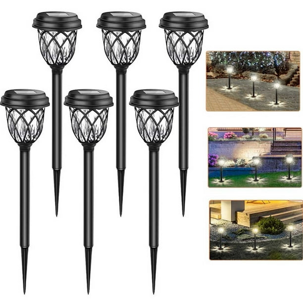 Lsljs Outdoor Solar Lights, Waterproof Land-scape Spotlights, Garden Lights, Wireless Solar Powered Outdoor Lights/lighting For Yard, Walkway（6pcs）, Summer Savings Clearance