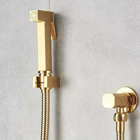 Hand Held Toilet Bidet Sprayer Gold Solid Brass Bidet Sprayer Simple Cold Water Bathroom Bidet Shower Baby Cloth Diaper Sprayers,a