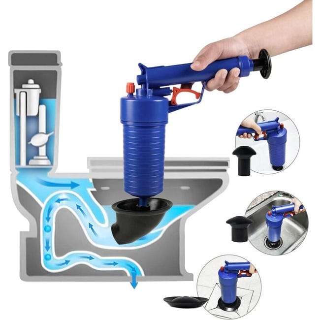 Déboucheur De Toilettes Avec Pompe À Pression, Piston Haute Pression Pour Baignoire/toilettes/évier/sol (sku Produit: 93967679 Sku Offre: 1116liu08)