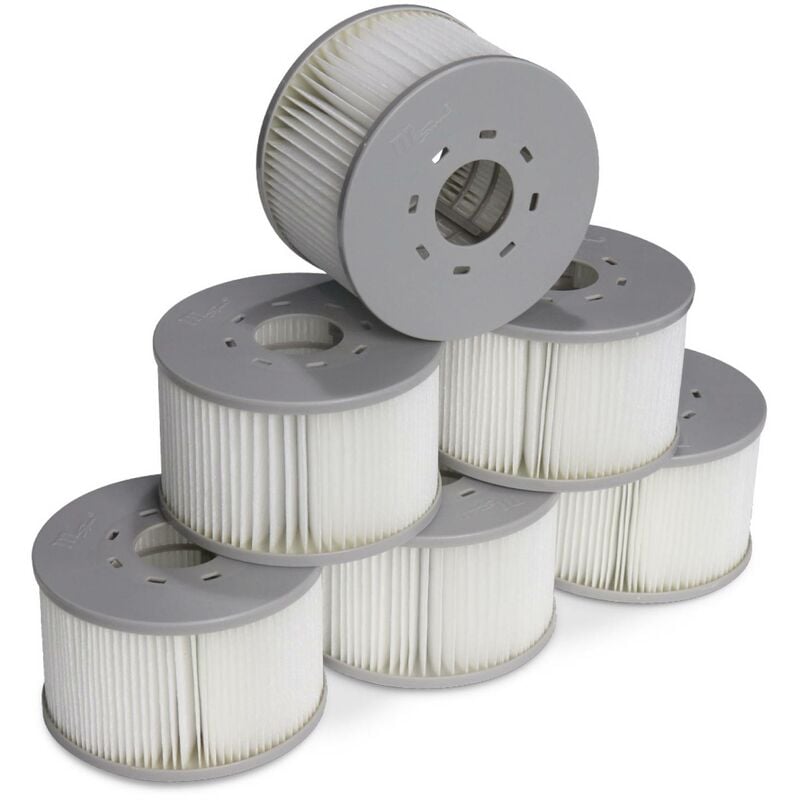 Lot De 6 Filtres Pour Spas Gonflables Mspa V2. Ø106cm – 6 Cartouches Filtrantes De Remplacement Pour Spa Gonflable Mspa
