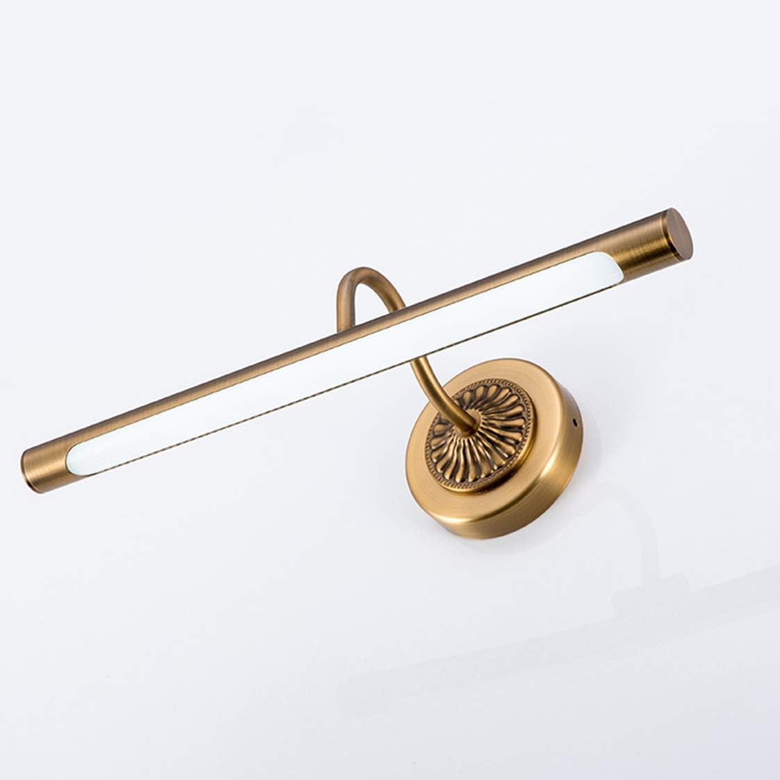Vintage Lampe Pour Miroir Led Salle De Bains Lampe Armoire Miroir Applique Murale Intérieure Moderne Luminaire Salle De Bain,laiton,8w,3 Color,45.5cm