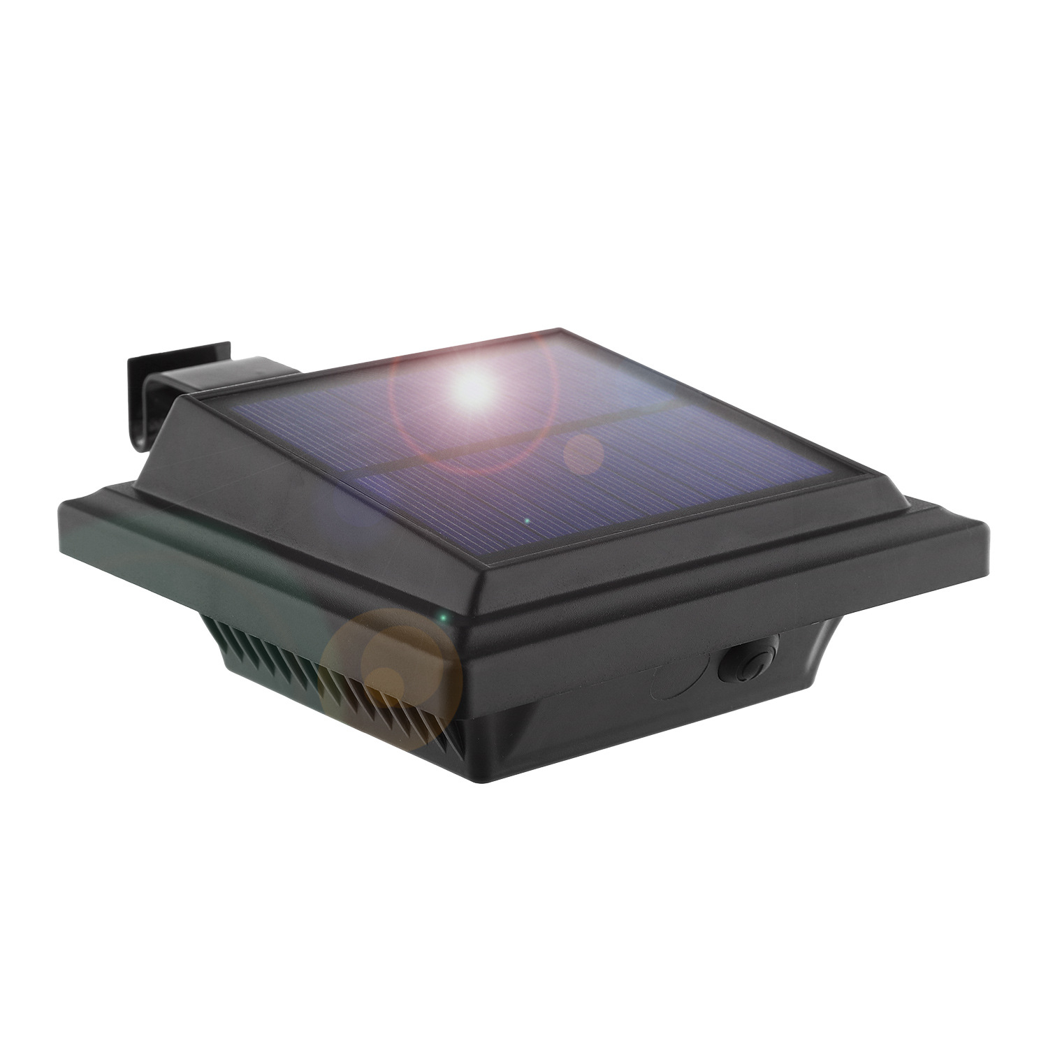 Détecteur De Mouvement Solaire Extérieur, 25 Lampes Solaires Led Pour Gouttière, Mur Décoratif Étanche Ip65, 500 Lm, Sans Fil, Pour Allées, Jardin, Terrasse, Clôture