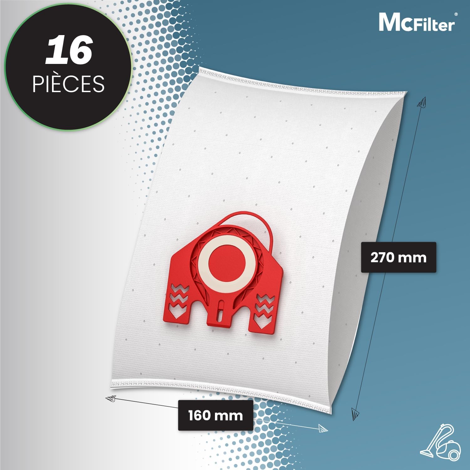 16 Sacs À Poussière Adaptés Aux Aspirateurs Miele Séries Fjm S2, S3, S4, S5, S6, S7, Complete C1 Et Compact C1/c2