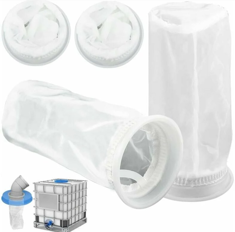 Ensemble De 4 Filtres En Nylon Pour Cuve Ibc D'Eau De Pluie De 1000 Litres, Couvercle De Cuve Ibc Avec Filtre En Nylon Et Raccord Pour Cuve Ibc D'Eau De Pluie
