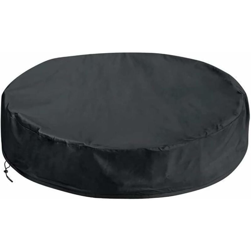 Bache Spa Rond,spa Couverture Rond,housse De Baignoire Coupe-vent Résistante Aux Uv Avec Cordon Élastique À L'Ourlet,couverture De La Baignoire Spa À L'Extéri (245×30cm)