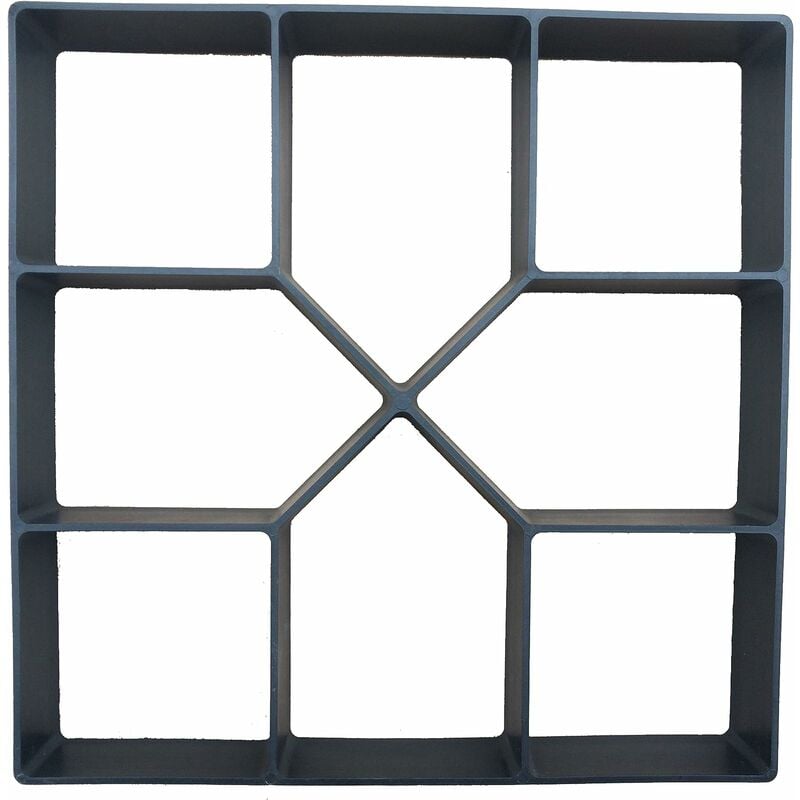 Moule À Pavage Plastique 40 X 40 Cm Pour Garden Terrasse Allée Patio Jardin Trottoirs Chemin De Pavage En Ciment Béton Moule À Pavé Réutilisable Moule De Coffrage Bricolage