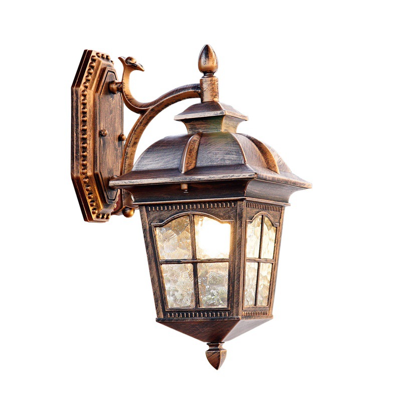 Style Européen Extérieur Rétro Couloir Escalier Lampe Salon Chambre Allée Lampe Étanche Led Balcon Applique Murale