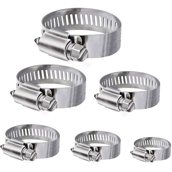 Colliers De Serrage Pour Tuyau D'Eau, 36 Pièces Réglables De 6 À 51 Mm En Acier Inoxydable. Assortiment De 8 Tailles Pour Toute La Famille. (référence Produit : 92642835 Référence Offre : 819hg033)