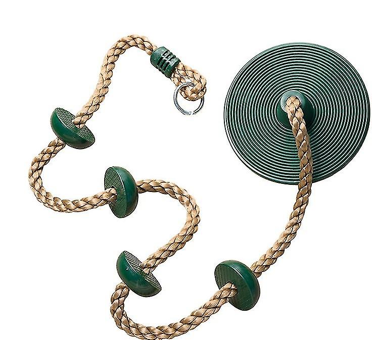 Climbing Swing, Climbing Rope, Disc Swing With Foot Support, Set For Children, For Outdoor, Backyard, Playground, E