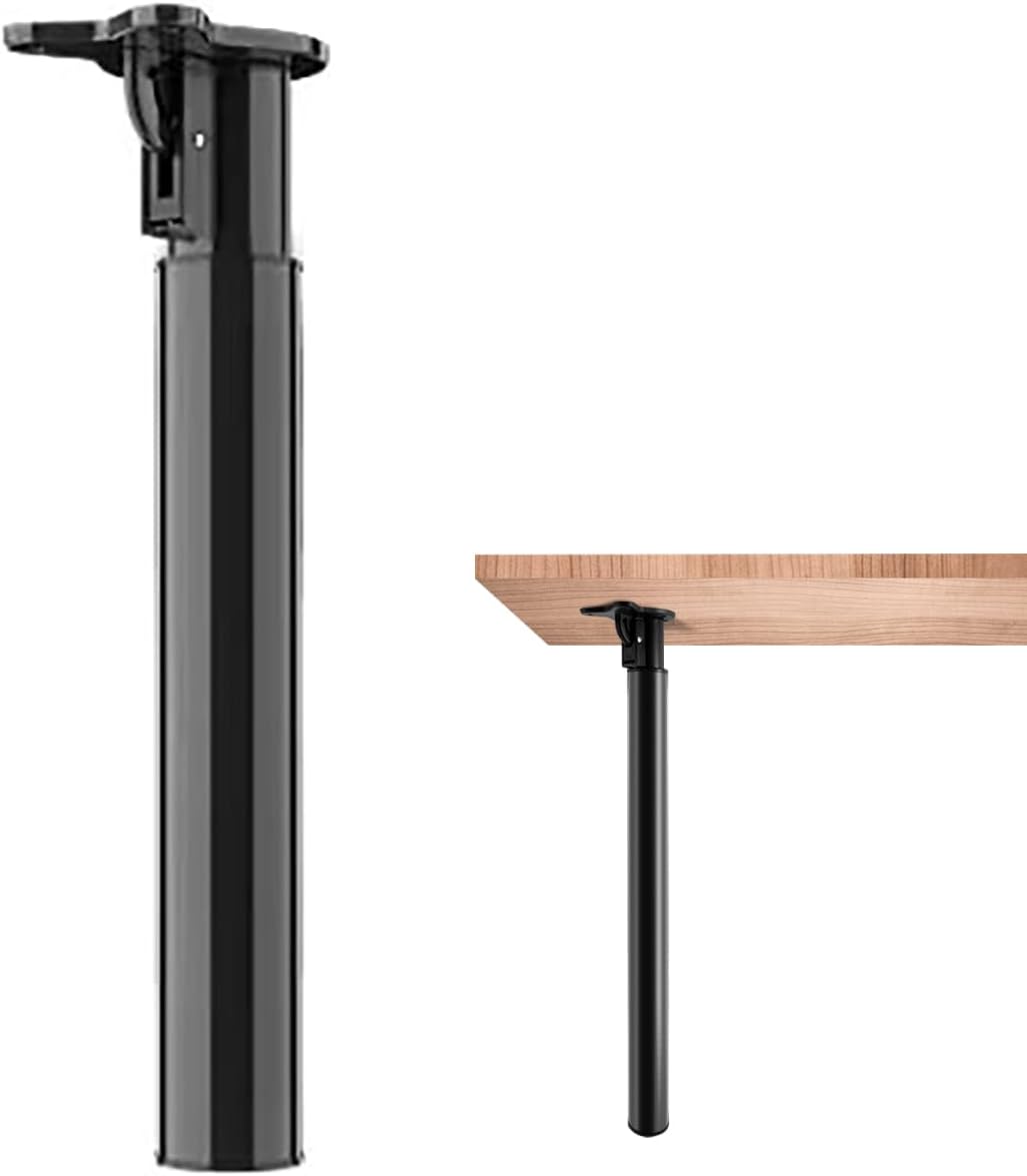 Pieds De Meubles Pied Table Rabattable, Pieds De Support Réglables Pied Pliable Support De Table Réglable En Hauteur Pour Table Lit Canapé Camping Car (45-71cm)