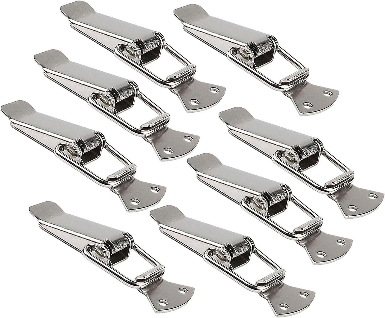 Lot De 8 Fermoirs À Tension En Acier Inoxydable Avec Vis, Fermoir À Levier De 56 Mm, Loquet À Ressort, Clip De Serrage