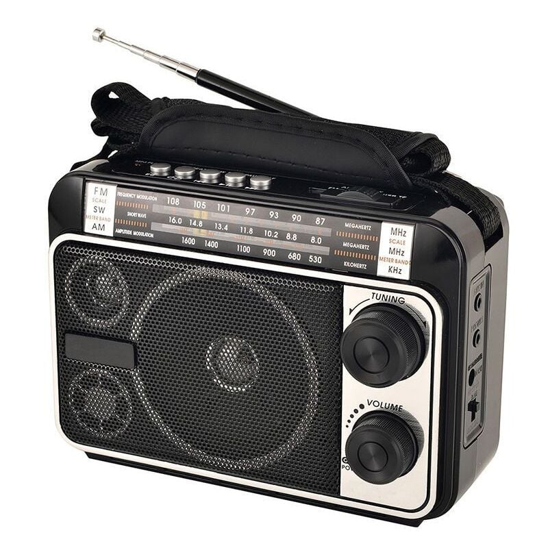 Am/fm/sw1/sw2 Radio À Transistor Radio Ac Ou Fonctionnant Sur Batterie Avec La Meilleure Réception Grand Haut-parleur