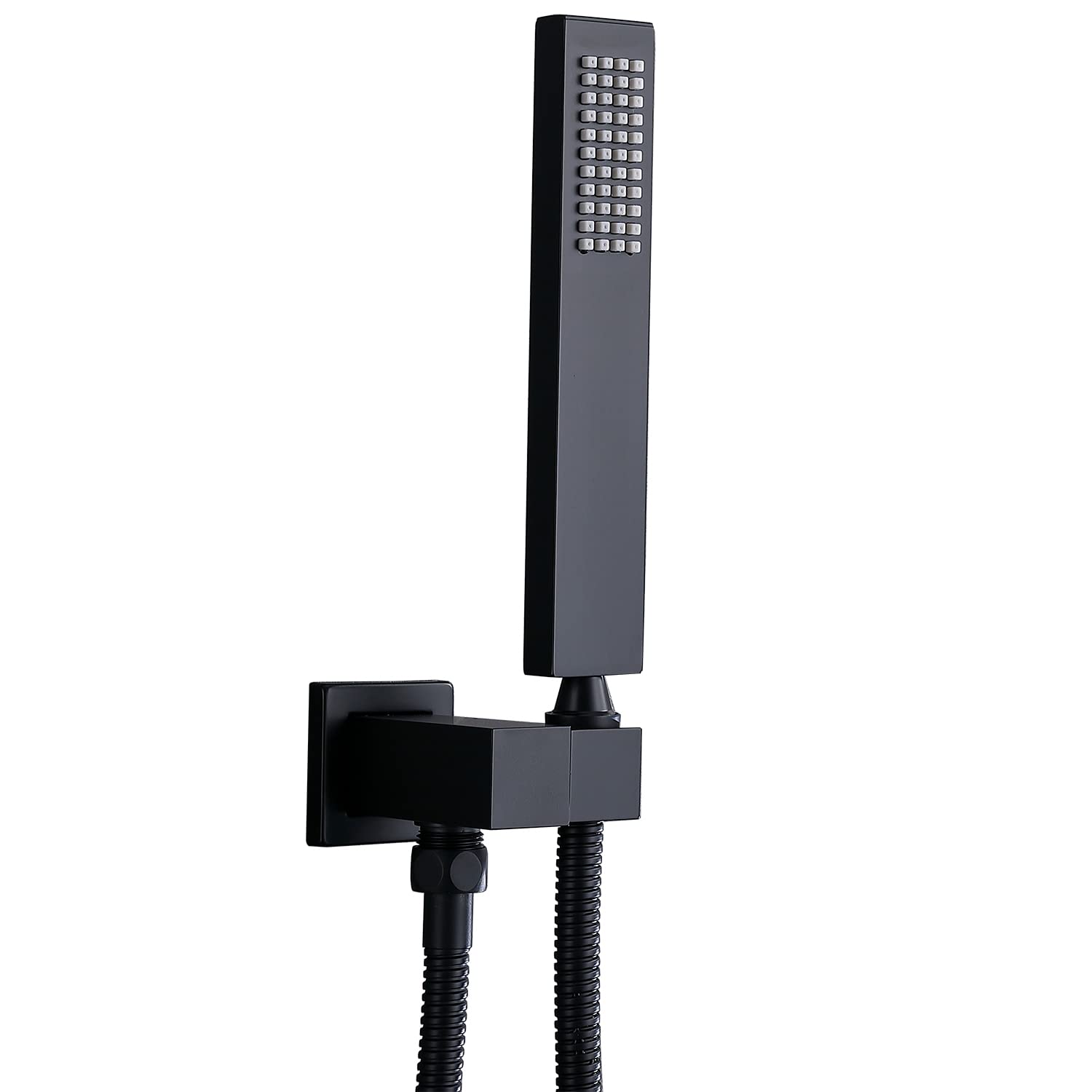 Robinet De Baignoire Avec Douche, Système De Douche Mitigeur En Laiton, Robinet De Douche De Salle De Bain Dissimulé, Robinet De Douche Cascade, Noir