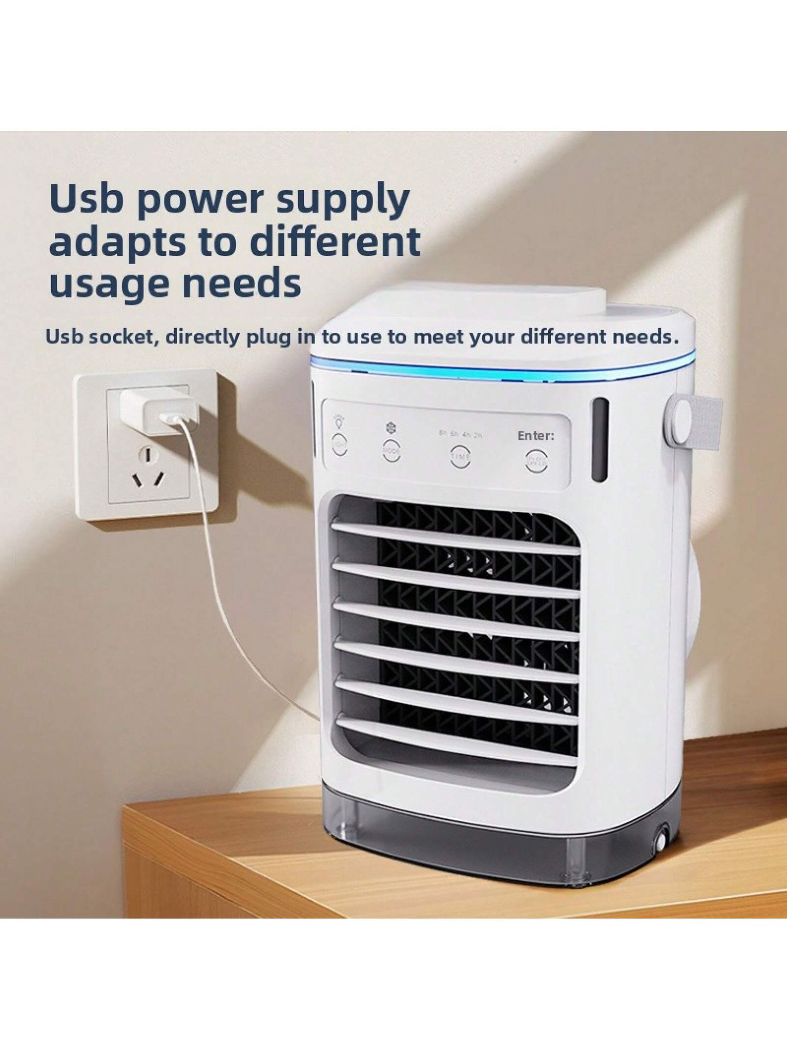 Mini Ventilateur De Refroidissement Usb, Climatiseur, Petit Ventilateur De Refroidissement À Eau, Ventilateur À Brumisation, Refroidisseur D'Air De Bureau