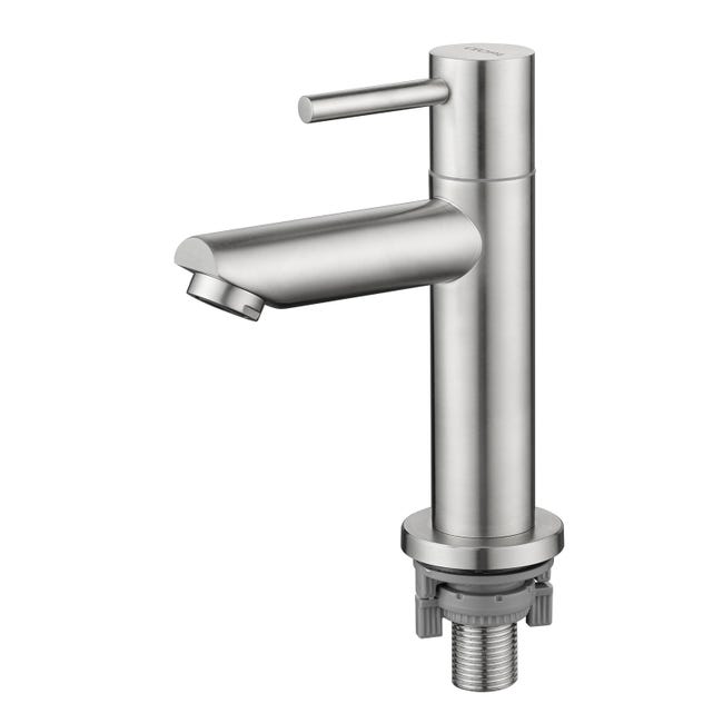 Robinet De Lavabo Chromé Eau Froide Robinet De Salle De Bain 93.4mm Robinet De Toilette