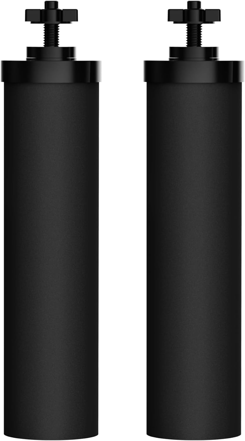 Svkbjroy Filtre À Eau Certifié Nsf/ansi 42&372, Remplacement Pour Système De Filtre À Eau Par Gravité Berkey®, Éléments De Purification Noirs Berkey®, Lot De 2
