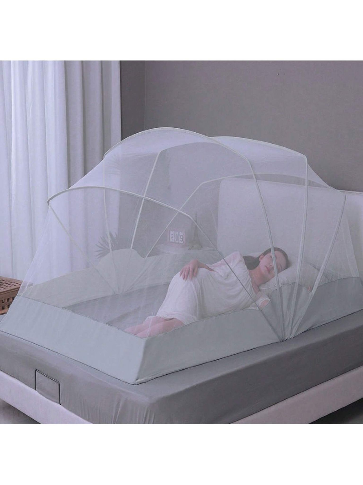 Moustiquaire Pliable Pour Dortoir D'Étudiants, Maison, Installation Autoportante, Tente D'Été, Moustiquaire Supérieur Et Inférieur