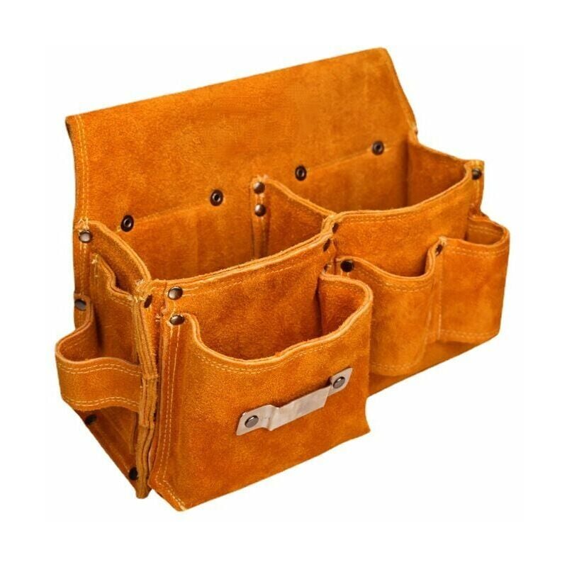 Sacoche De Queue , Sac De Charpentier, Sangles De Queue, Porte-outils En Cuir Avec Porte-marteau