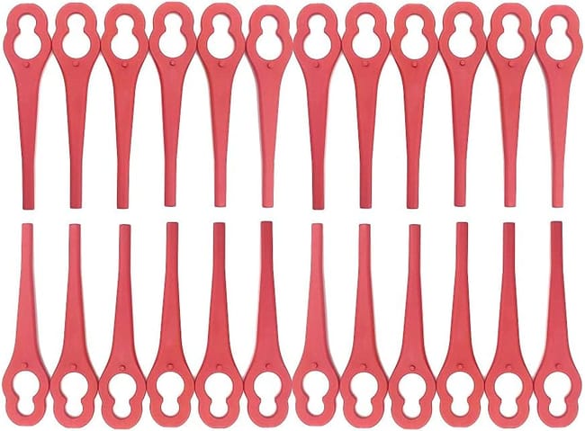 Ensemble De Lames De Rechange 100 Pièces Accessoires De Coupe-herbe Pour Coupe-herbe Sans Fil Einhell, Couteau En Plastique