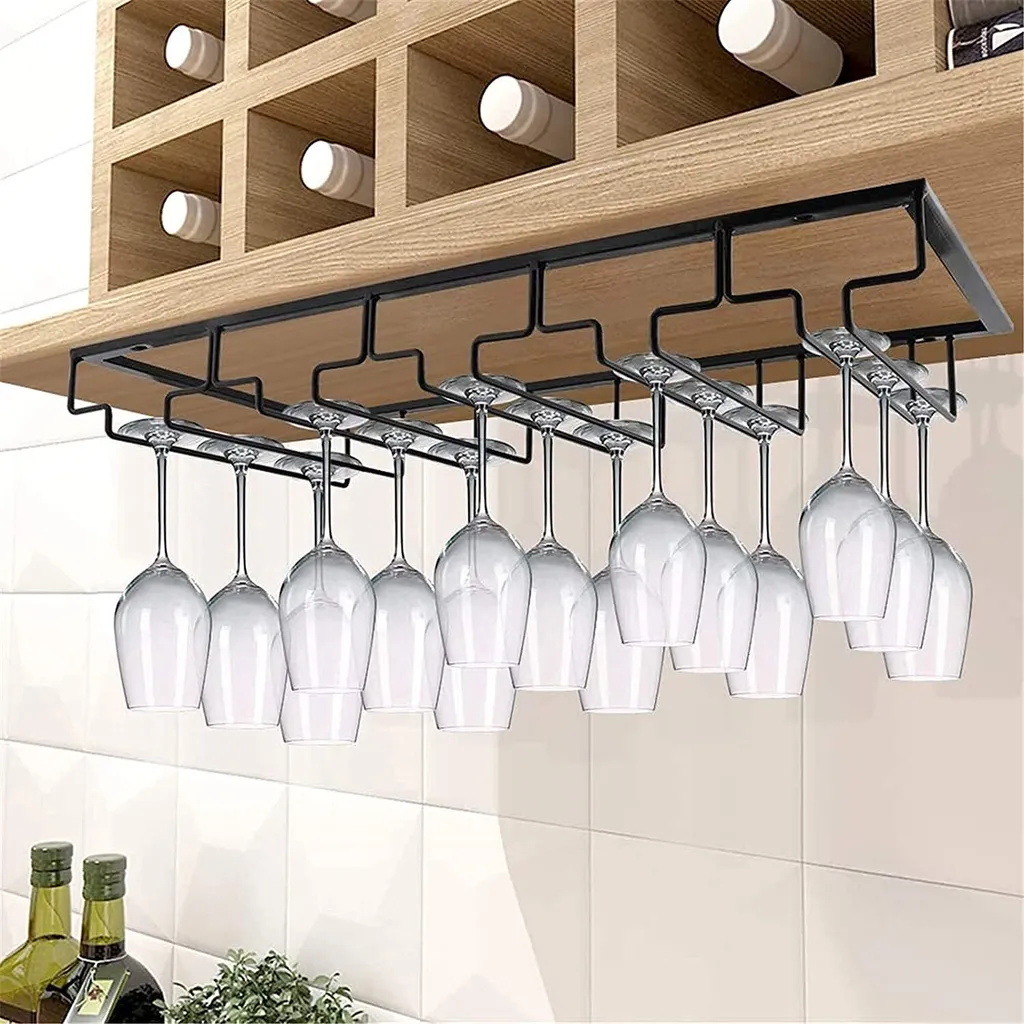 Porte-verres À Vin En Métal, Porte-verres, Rangement, Porte-verres Suspendu, Casier À Vin, Porte-verres Pour Bar À Domicile, Cuisine, Bar, Restaurant