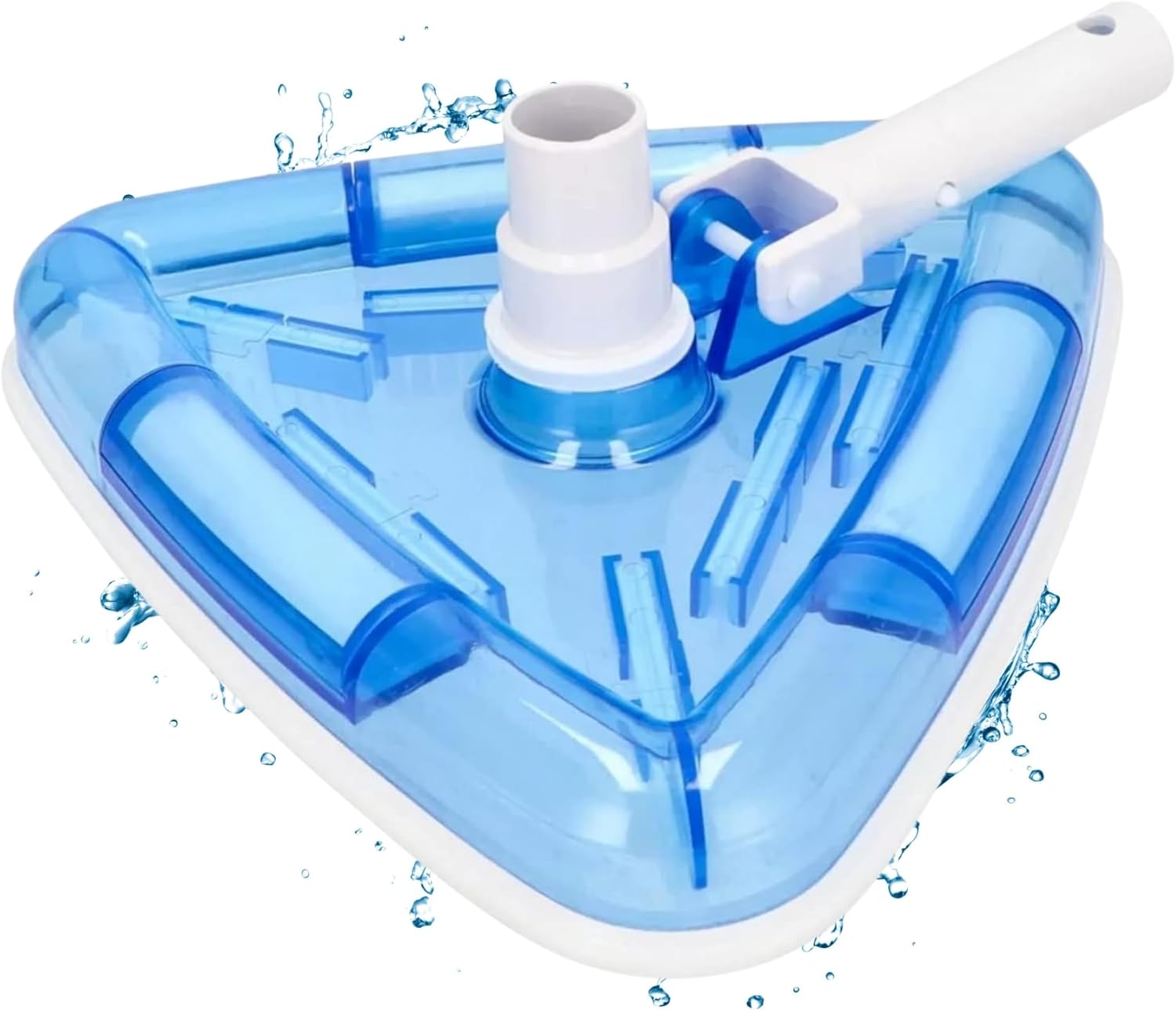 Brosse De Piscine Avec Ventouse Triangulaire I Brosse De Piscine Adaptée À Tous Les Poteaux Télescopiques I Livrée Avec 7 Brosses